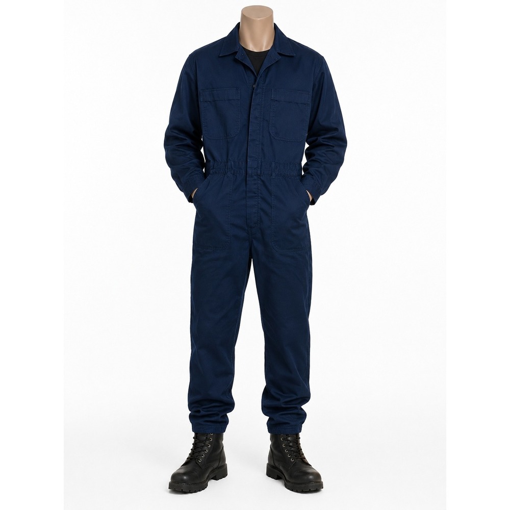Red Kap Mens Navy Blue Utility Coveralls Mechanic Workwear Jumpsuit 36S USA Made